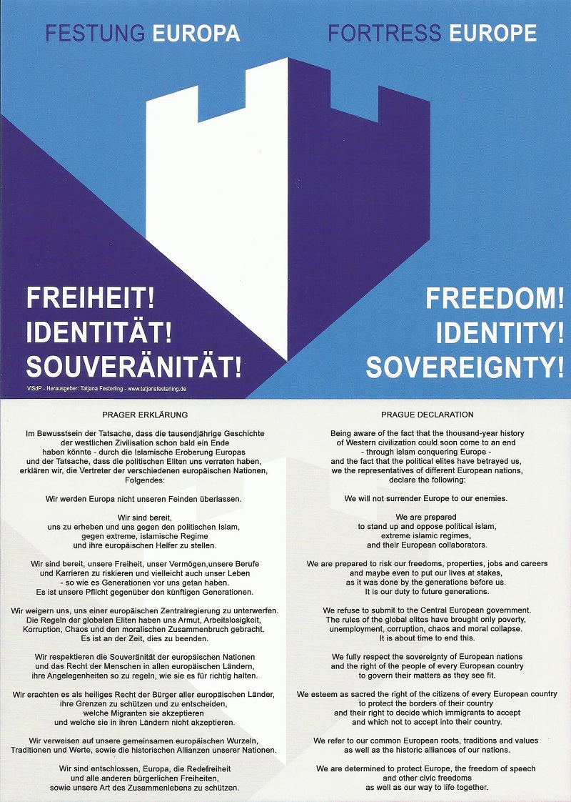 Fortress Europe Logo Declaration Voinski syiuz Vasil Levski